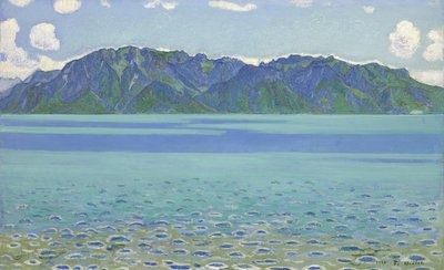 Le Grammont, par Hodler, Ferdinand (1853-1918). Huile sur toile - Ferdinand Hodler