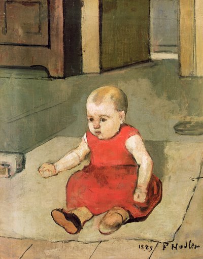 Petit Hector sur le sol - Ferdinand Hodler