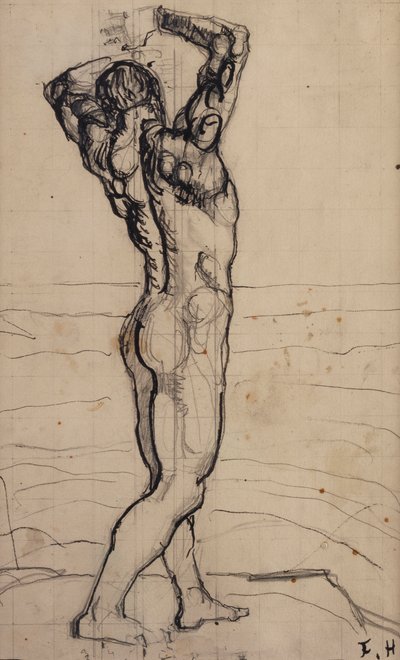 Acte masculin, étude pour la Vérité, c.1901-02 - Ferdinand Hodler