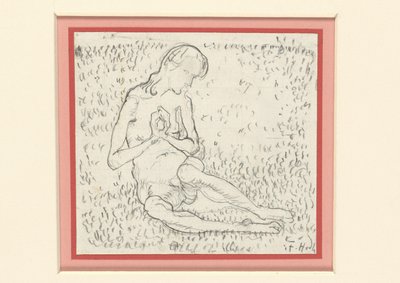 Studie für Die Erwachende (Der Tag) - Ferdinand Hodler