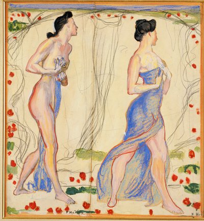 Étude pour "Die Cempfindung I", c.1901-02 - Ferdinand Hodler