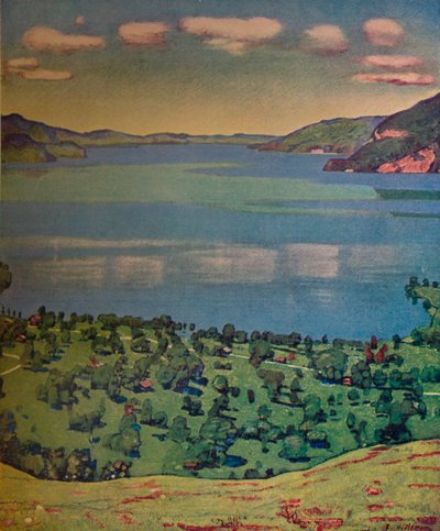 Le lac de Thoune, depuis Leissigen, vers 1910 - Ferdinand Hodler