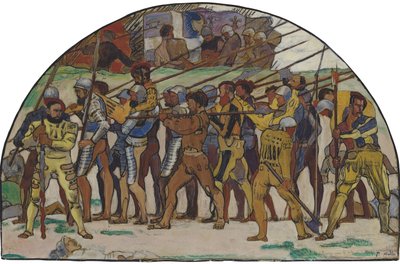 La retraite de Marignano Variante, vers 1897 - Ferdinand Hodler