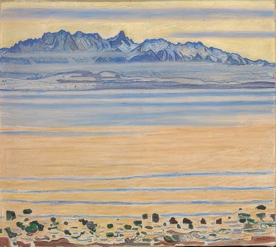 Lac de Thoune avec chaîne du Stockhorn - Ferdinand Hodler