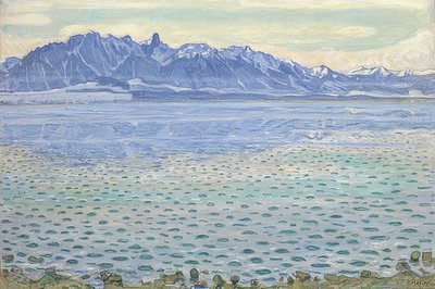 Lac de Thoune avec la chaîne du Stockhorn - Ferdinand Hodler