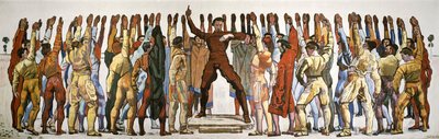 Unanimité (Le serment). Deuxième version par Hodler, Ferdinand (1853-1918) - Ferdinand Hodler