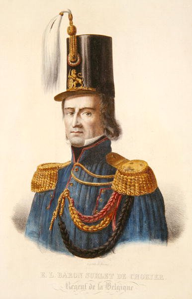 Baron Erasme Surlet de Chokier (1769-1839) Régent de Belgique - Ferdinand J.J. Daems