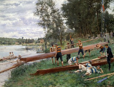 Au bord de la Marne - Ferdinand Joseph Gueldry