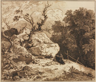 Ermite dans un paysage boisé, 1776 - Ferdinand Kobell