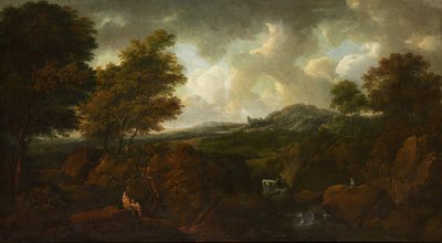 Paysage avec cascade - Ferdinand Kobell