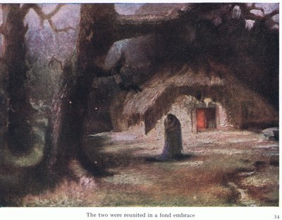 Les deux se sont retrouvés dans une étreinte tendre, illustration de The Stories of Wagner