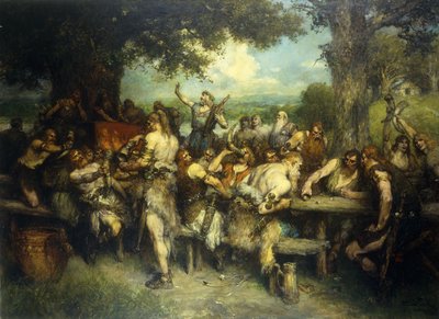 Une célébration viking - Ferdinand Leeke