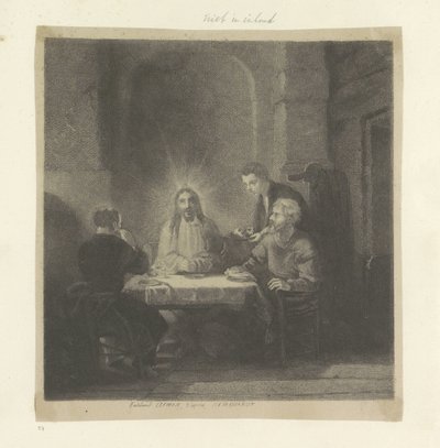Repas à Emmaüs - Ferdinand Lehman