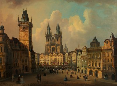 La place de la Vieille Ville à Prague - Ferdinand Lepie