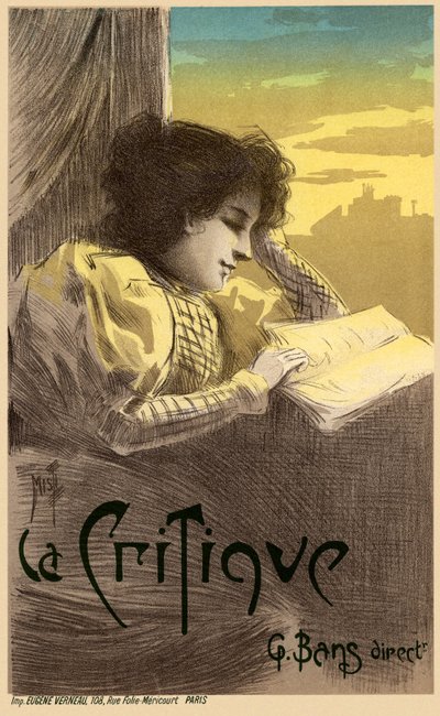 Affiche du Journal La Critique, 1900 - Ferdinand Misti Mifliez