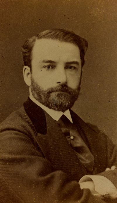 Portrait de Léon Joseph Florentin Bonnat, peintre français; carte de visite - Ferdinand Mulnier