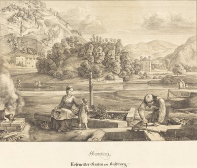 Montag - Rosenecker Garten vor Salzburg - Ferdinand Olivier
