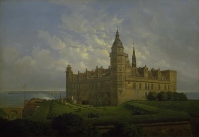 Kronborg vu de la bastion nord - Ferdinand Richardt
