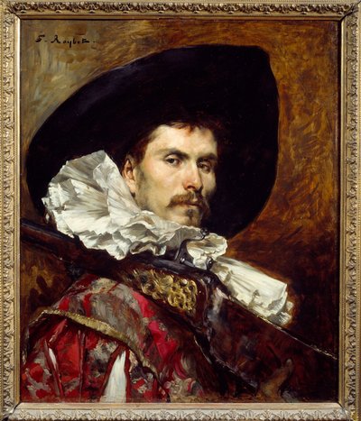 Un arquebusier au XVIIe siècle. Peinture de Ferdinand Roybet (1840-1920) XIXe siècle. Lyon, Musée des Beaux-Arts - Ferdinand Roybet