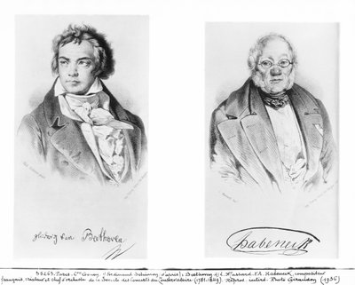 Ludwig van Beethoven (1770-1827) et François-Antoine Habeneck (1781-1849) - Ferdinand Schimon