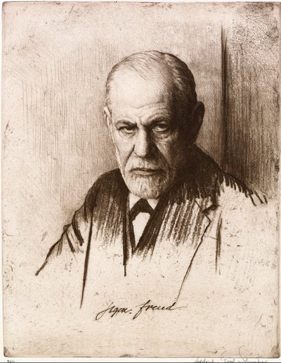 Portrait de Sigmund Freud - Ferdinand Schmutzer