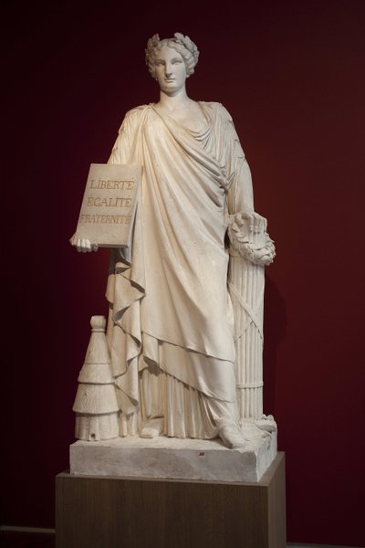 La République française. Représentée comme une femme vêtue d