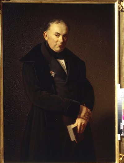 Portrait du poète Vasily Andreyevich Zhukovsky - Ferdinand Theodor Hildebrandt