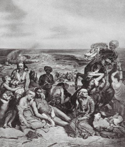 Les Massacres de Chios - Ferdinand Victor Eugene (after) Delacroix