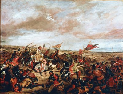 Bataille de Poitiers le 19 septembre - Ferdinand Victor Eugene Delacroix
