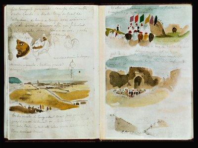 Carnets marocains - Arrivee a Meknes ... - Ferdinand Victor Eugene Delacroix
