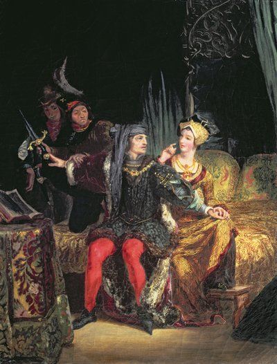Charles VI (1380-1422) et Odette de Champdivers, vers 1824-26 - Ferdinand Victor Eugene Delacroix