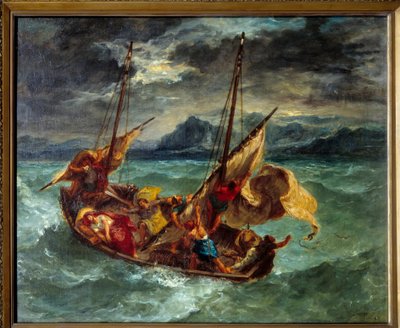 Christ sur le lac de Génésareth - Ferdinand Victor Eugene Delacroix