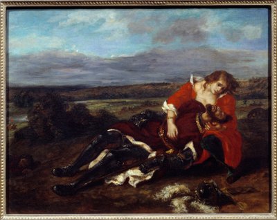 La mort de Lara - Ferdinand Victor Eugene Delacroix