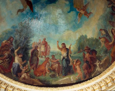 Descente aux Limbes : le groupe des Romains - Ferdinand Victor Eugene Delacroix