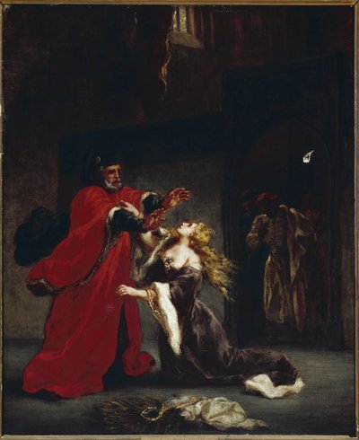 Desdémone maudite par son père - Ferdinand Victor Eugene Delacroix
