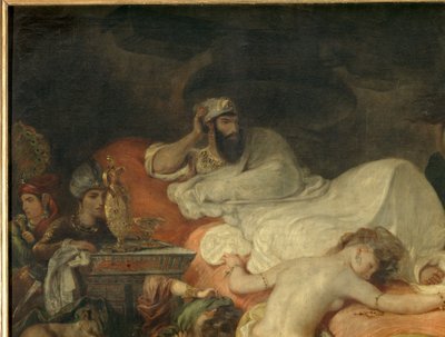 (détail) Mort de Sardanapale - Ferdinand Victor Eugene Delacroix