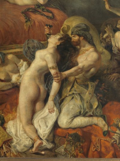 (détail) Mort de Sardanapale - Ferdinand Victor Eugene Delacroix