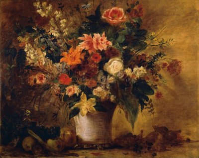 Fleurs et fruits - Ferdinand Victor Eugene Delacroix