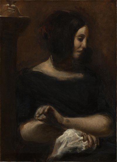 George Sand, 1838 - Ferdinand Victor Eugene Delacroix