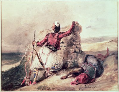 Grecs assiégés - Ferdinand Victor Eugene Delacroix