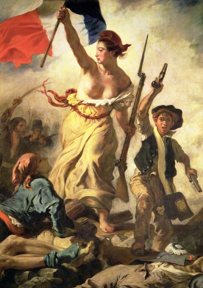 La Liberté guidant le peuple, 28 juillet 1830 (détail) - Ferdinand Victor Eugene Delacroix
