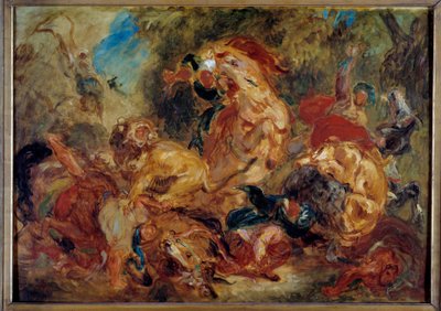 Chasse au lion - Ferdinand Victor Eugene Delacroix