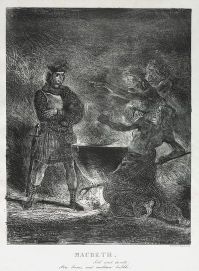 Macbeth consultant les sorcières, 1825 - Ferdinand Victor Eugene Delacroix