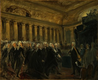 Mirabeau confronte le marquis de Dreux-Brézé Esquisse, 1831 - Ferdinand Victor Eugene Delacroix
