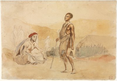 Marocains à la campagne, 1832 - Ferdinand Victor Eugene Delacroix