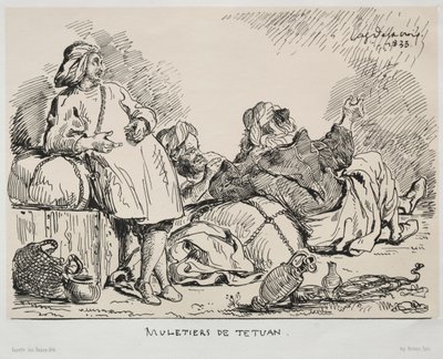 Muletiers de Tétouan, 1833 - Ferdinand Victor Eugene Delacroix