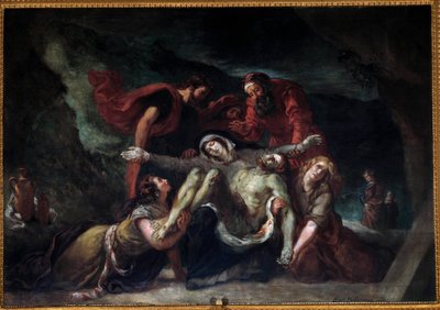 Pietà ou Déploration. Peinture d