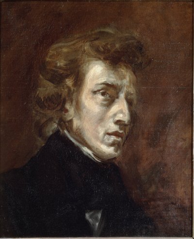 Portrait de Frédéric Chopin - Ferdinand Victor Eugene Delacroix