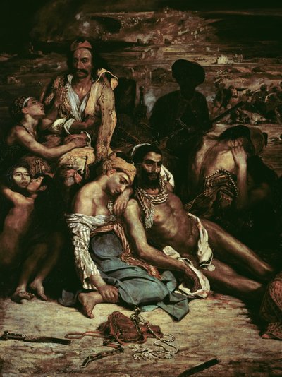 Scènes du Massacre de Chios, 1822 (détail) - Ferdinand Victor Eugene Delacroix