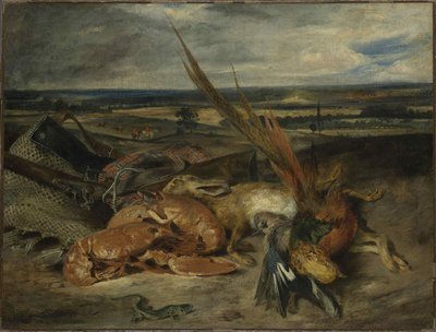 Nature morte avec un homard, 1827 - Ferdinand Victor Eugene Delacroix